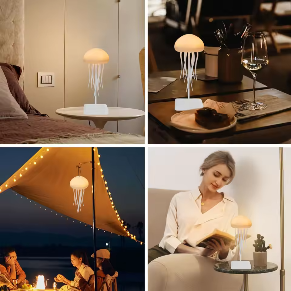 Quallenlampe-Nachtlicht für entspannende Atmosphäre und stilvolle Dekoration